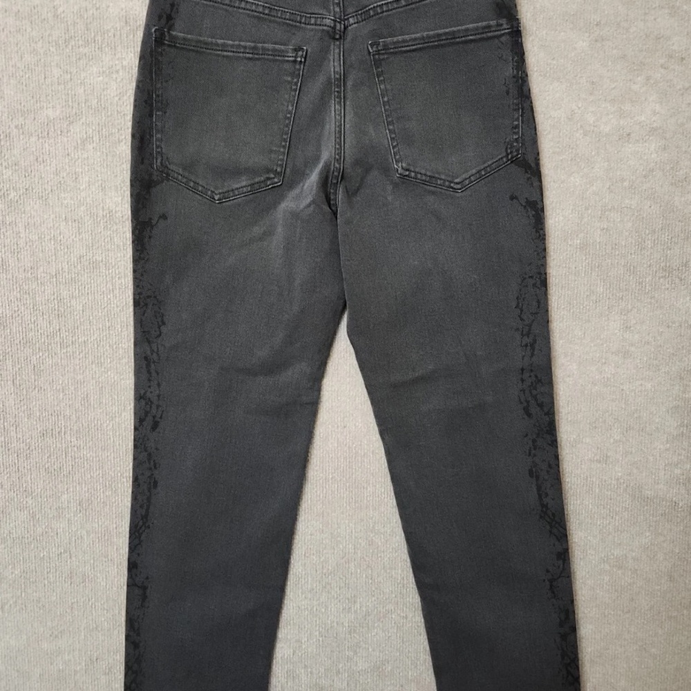 Express Super High Waisted Slim Ankle Jeans/ Faded Black 🖤 - Picture 3 of 5